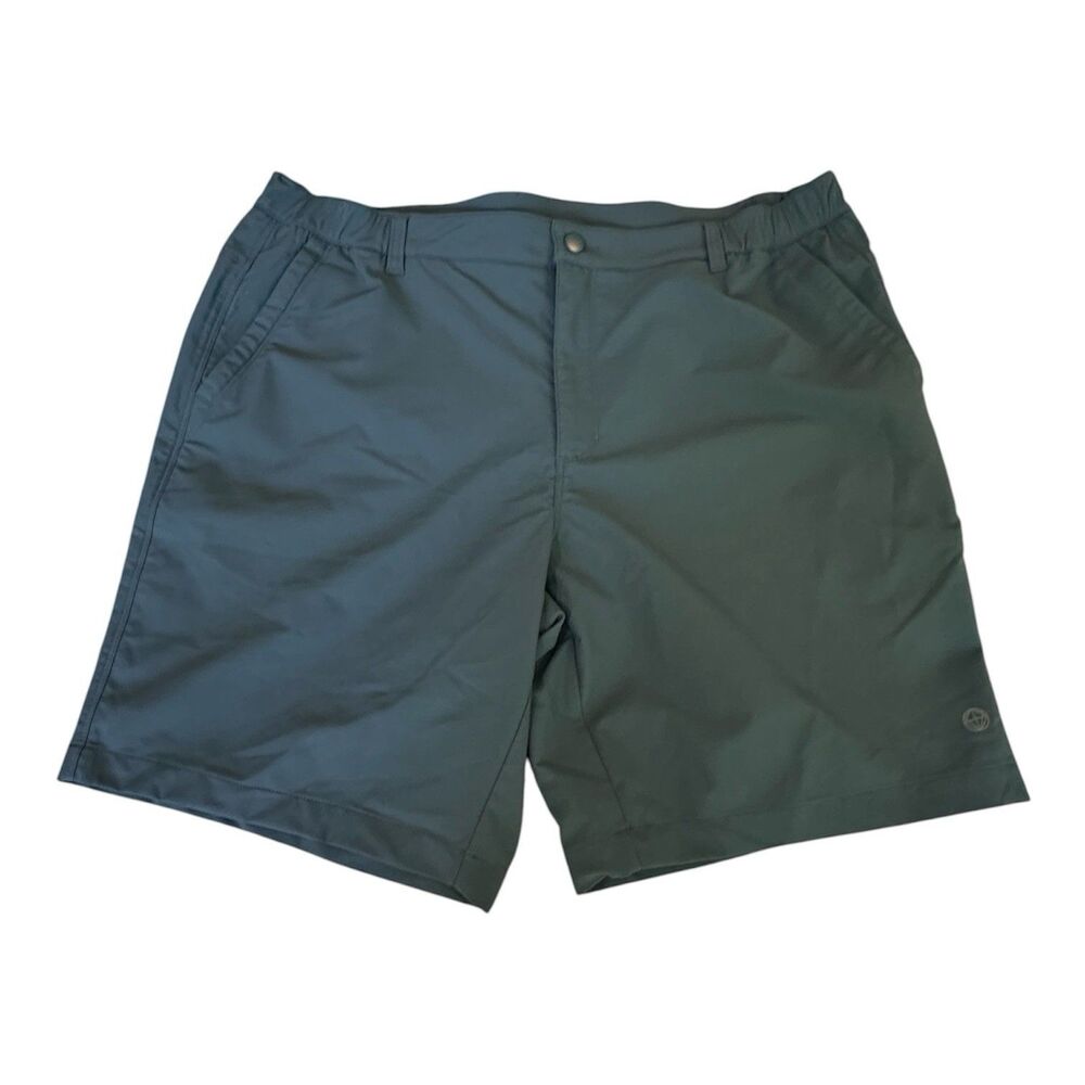 Mondetta Outdoor Project Men's 38 Tech Shorts Blue Teal Recycled Stretch Hiking